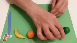 Лепка, фрукты.