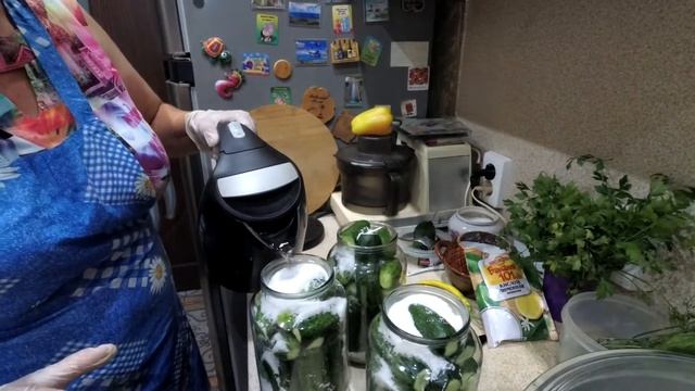 ОГУРЦЫ консервированные стерилизацией с лимонной кислотой. САМЫЙ ПРОСТОЙ РЕЦЕПТ !!! смотреть онлайн
