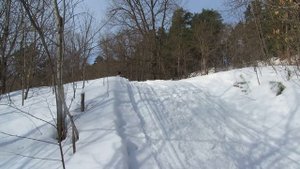 На снегоходе рыбинка .