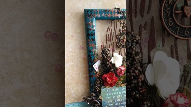 Мини панно на прозрачной основе в технике миксмедиа Алиса в стране чудес, скрапбукинг смотреть онлайн