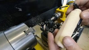Деревянные ручки для напильников на китайском токарном станке