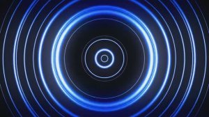 Фон - Blue Light Rings ¦ HD Motion Graphics Background Loop ¦ Футаж для видеомонтажа