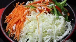 Тушеная капуста по-китайски