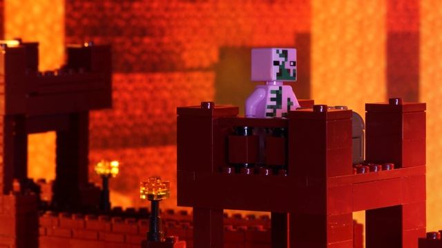 The Nether Fortress - LEGO Minecraft - Stop Motion Music Video смотреть онлайн