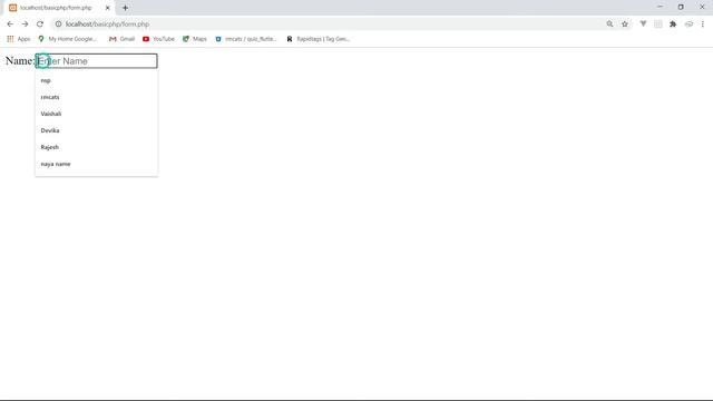 $_GET super global variable with html form in php tutorial