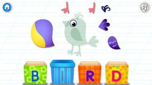 Bini ABC Alphabet #2 - Learn to write the letter B and spell the word BIRD | Bini Bambini Games