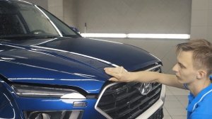 Как наклеить полиуретановую пленку Brontero на капот Hyundai Creta II поколение