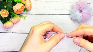 КАК СДЕЛАТЬ БАНТИКИ ИЗ ФАТИНА. ОЧЕНЬ НЕЖНО.