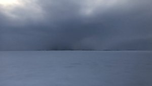 Пролив Матисена (Карское море) с борта атомного ледокола.