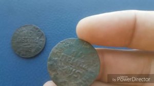Монета 1 Копейка Петра Первого 1705 года ОБЗОР