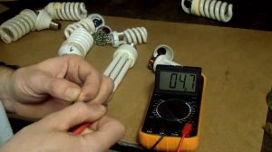 Ремонт энергосберегающей лампы (обрыв спирали)