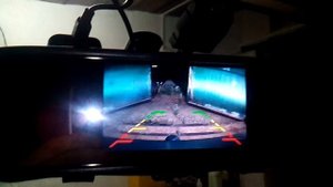 Помехи камеры заднего вида до установки стабилизатора