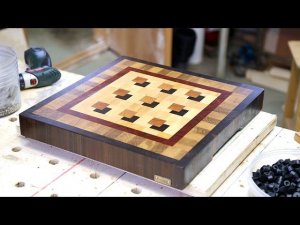Making a custom 3D end grain cutting board #7