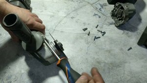 Ремонт кнопки включения аккумуляторной болгарки Hammer Werkzeug