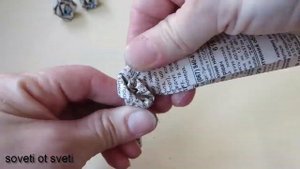DIY:Как сделать красивые РОЗЫ из ГАЗЕТ...\ROSES from the NEWSPAPER