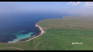 Бухта Кармыш в Черноморском районе Республика Крым с высоты птичьего полета