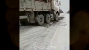 Зимний дальнобой. Трудности на дороге часть 6