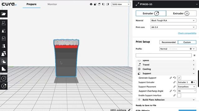 Customizing Supports in Ultimaker Cura 3.5 - Adding Manually, Blocking Support, & Custom Angles смотреть онлайн
