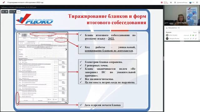 Аис рцокио. Протокол проведения итогового собеседования 2024.