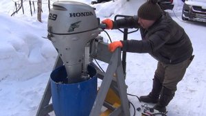 HONDA 9,9L - ЛУЧШИЙ ВАРИАНТ ДОКАТКИ, И МОРОЗ НИПОЧЁМ.mp4