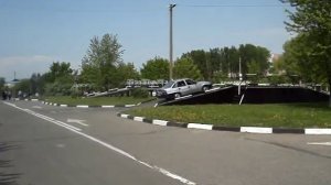 Сдача эстакады и диагональной парковки в ГАИ (Минск)