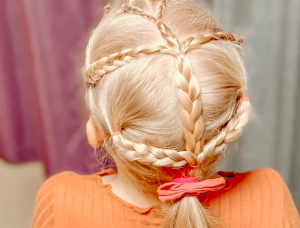 Обучение прическам. Легкая и красивая прическа на каждый день. Прически для девочек