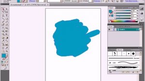 Видео урок по Adobe Illustrator - 24 "Инструмент кисть клякса"