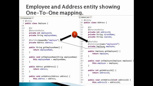 How to implement One To One mapping by @OneToOne annotation in Hibernate using JPA ?. смотреть онлайн