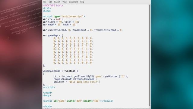 Tile based game development in Javascript & Canvas #1