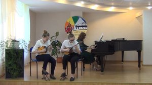 Дуэт домристов, Романова Диана, Пинигина Полина. Е.Дербенко «Испанский танец»