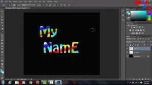 How to Photoshop Tutorial - How to Make Rainbow TEXT | Convert JPEG to PNG ( Transparent )