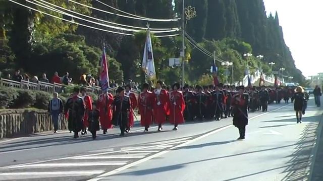 22 ноября 2014 Сочи. День города. Парад казаков. смотреть онлайн