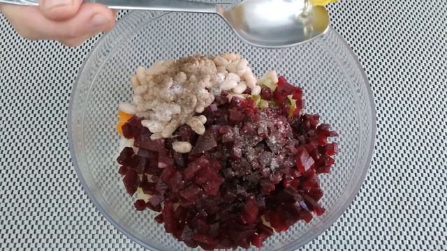 Винегрет с фасолью. Классический рецепт.