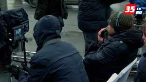В центре Вологды снимают детектив.