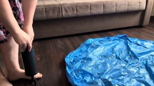 How to fill Air in inflatable Baby SwimmingPool?  Как наполнить воздухом надувной детский бассейн?