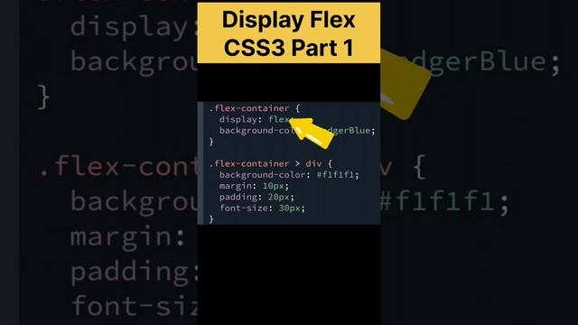 Display Flex Property | CSS3 Display Flex | #css #viral #html #displayflex