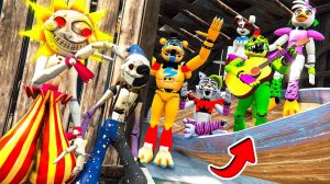СОЛНЦЕ И ЛУНА НАШЛИ ВСЕХ АНИМАТРОНИКОВ в ГТА 5 МОДЫ FNAF Security Breach ОБЗОР МОДА в GTA 5 ВИДЕО
