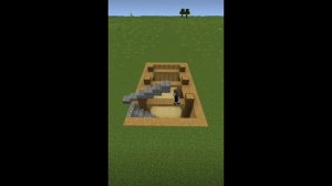 Домик под землёй в майнкрафте.