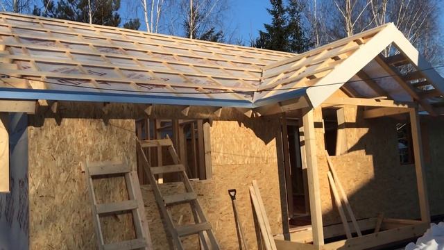 ЗИМА ЛУЧШЕЕ ВРЕМЯ ДЛЯ ПОСТРОЙКИ ДАЧНОГО УТЕПЛЁННОГО ДОМА ЗАГОРОДНЫЙ ДОМ СТРОИМ С ТЕРЕМЪ ВИТЯЗЬ 3 смотреть онлайн