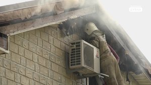 Пожар в частном доме на улице Вокзальной