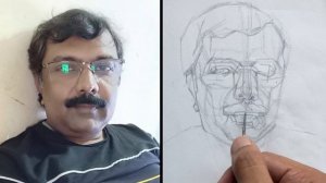 How to draw Portrait | Block-in Method | Time-lapse | #Sketcomaniac