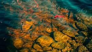 Футаж. Эффект прозрачности воды 3
