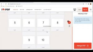 How to Merge PDF file using I LOVE PDF