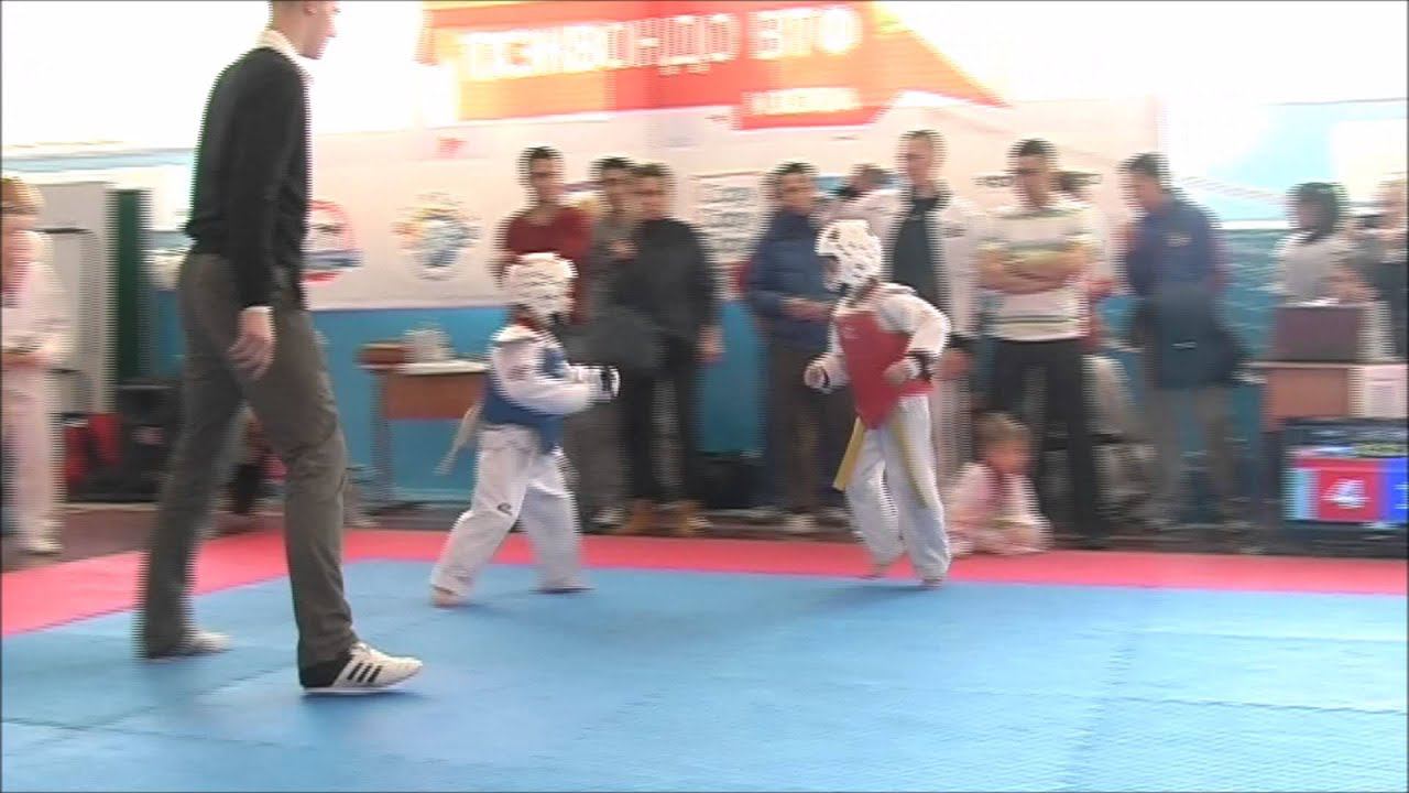 Taekwondo WTF. Первенство МЦ Галерис 26.01.2014 Богаченко-Геворкян