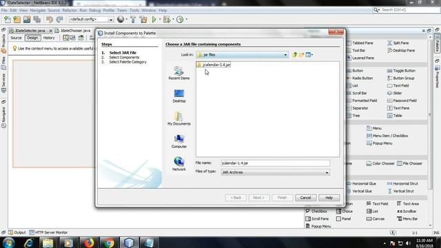 How to use JDateChooser or date picker in netbeans swing java смотреть онлайн