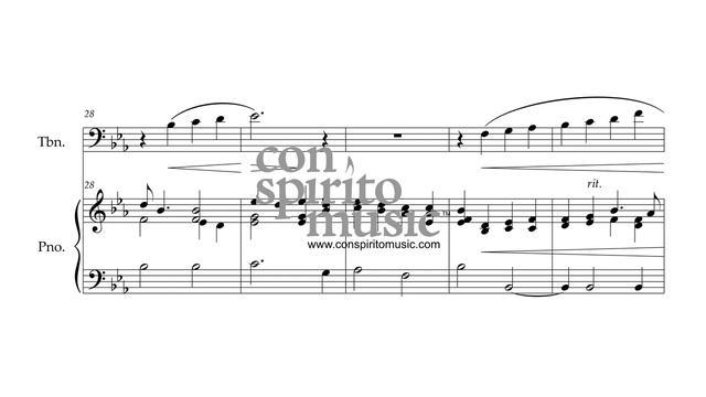 Saw Ye My Savior — trombone (or euphonium, cello) and piano смотреть онлайн