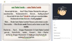 war-wäre, hatte-hätte, wurde-würde, konnte-könnte