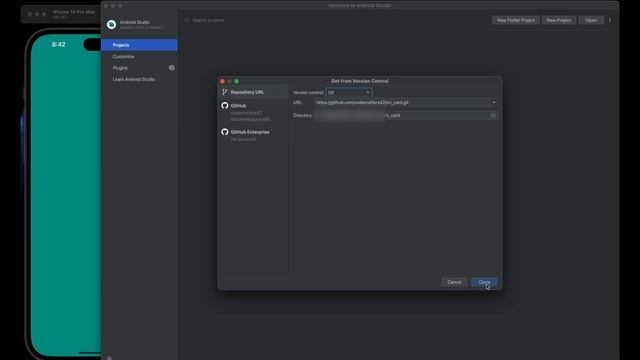 Simple Card App in flutter | Git Clone | Flutter tutorials