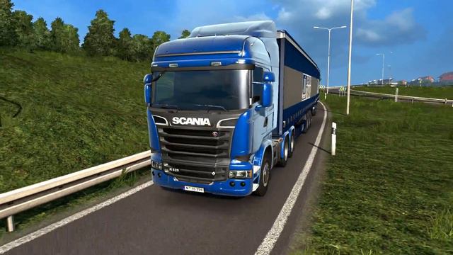 Euro Truck Simulator 2 - Scania Streamline 6x2 Transporting 22 Tons of Ketchup смотреть онлайн