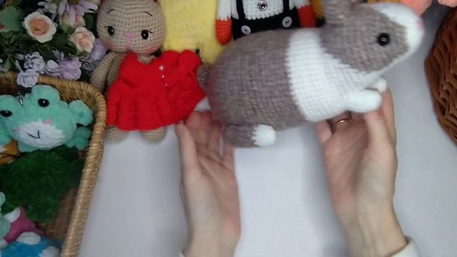Вязаные игрушки, обзор!!!#вязаныеигрушки #подарки